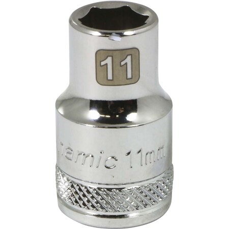 Dynamic 1/2" Drive, 11mm Metric Socket, 6 Points D016011